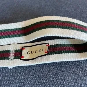 Gucci | Accessories | Gucci Web Elastic Headband White Red  display picture 3
